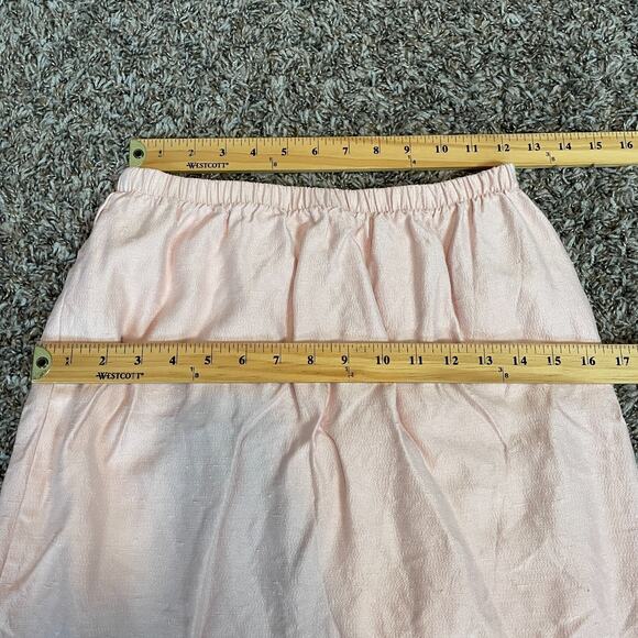 Vintage Pencil Skirt Size 10 Pink Pastel Minimal Retro Preppy Feminine Coqutte - Picture 11 of 13